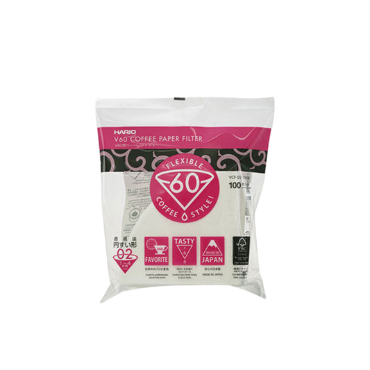 V60 White Paper Filters, Size 02 (100 ct)