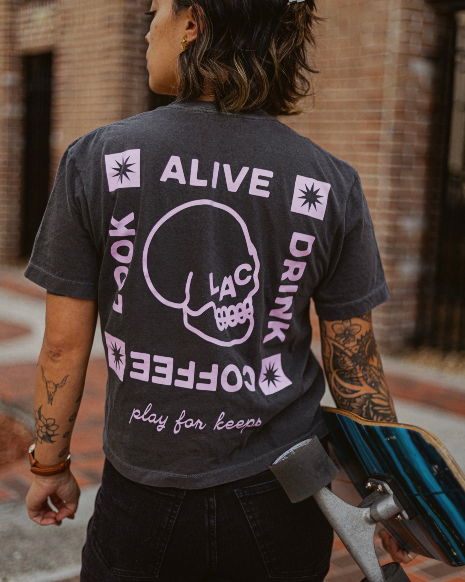 Look Alive Coffee Crop T-shirt Back
