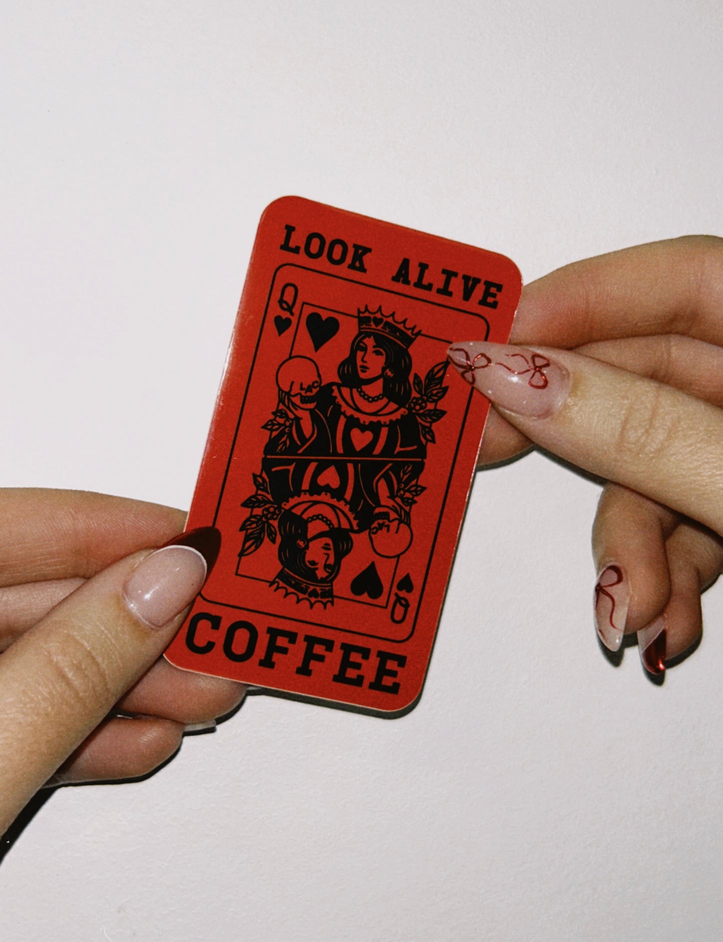 Holding Queen of Hearts Sticker 